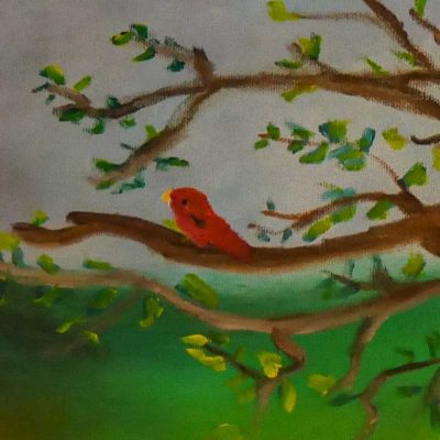 bird in a tree - click to open the women in prison art gallery