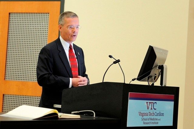 Dr. Wayne Gandee, chief medical officer for Carilion Clinic, served as the event's keynote speaker. 