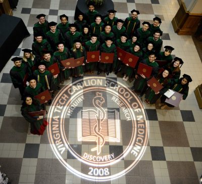 The sixth graduating class of the Virginia Tech Carilion School of Medicine
