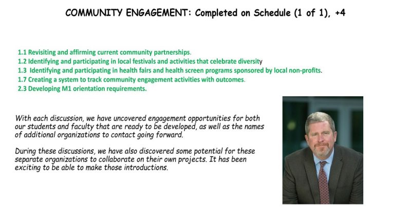 Community Engagement update - described below