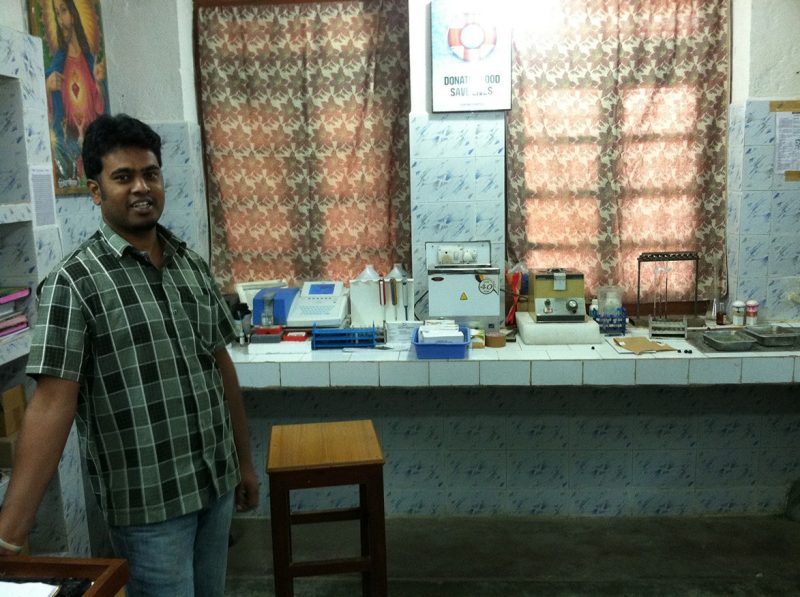Lab at Christian Hospital Mungeli, India