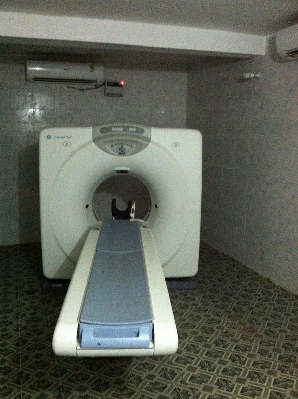 The CT scanner at Christian Hospital Mungeli