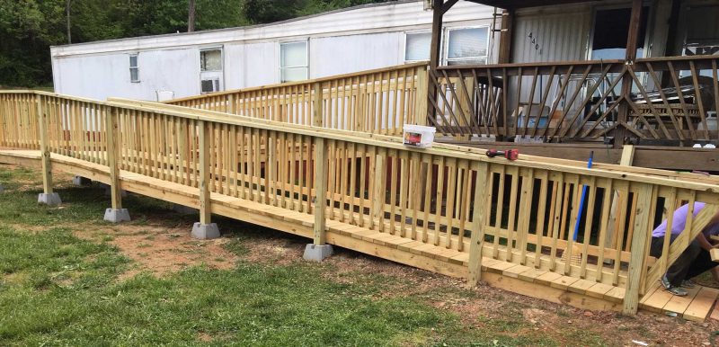 Completed ramp installed - MLK day of service