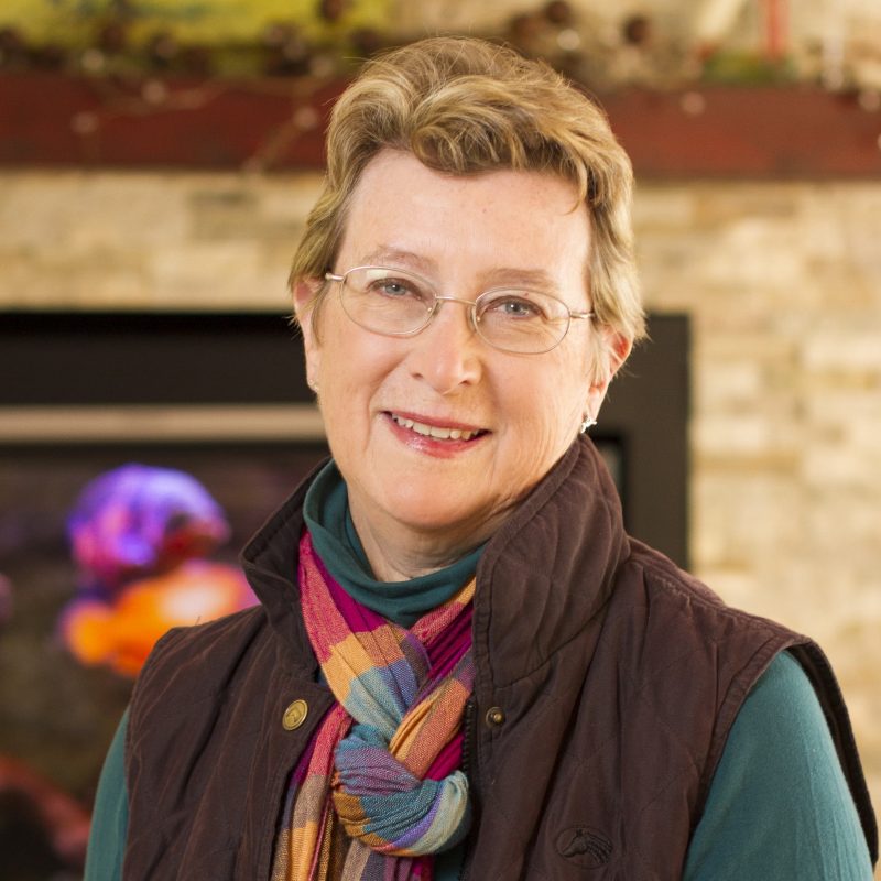 A photograph of Nancy Hardt, who is Professor Emerita of Pathology and Obstetrics and Gynecology at the University of Florida College of Medicine. 
